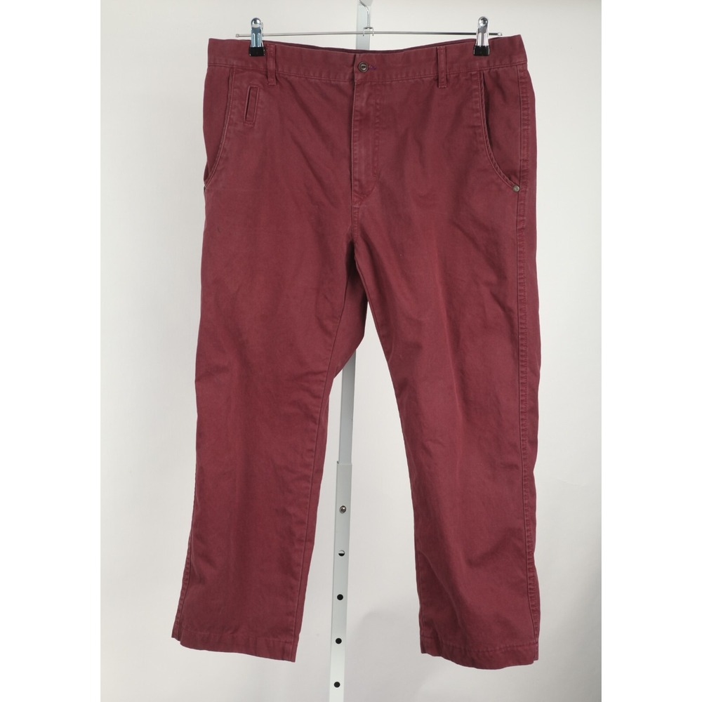 Tom Morris St Andrews Golf Pants Mens 38 Burgundy Straight Leg Heritage Chinos